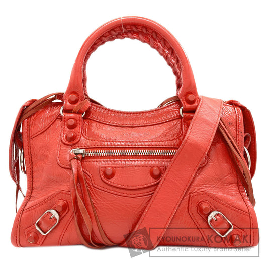 BALENCIAGA 300295 Classic Mini City 2WAY Handbag Calf Ladies [Used]