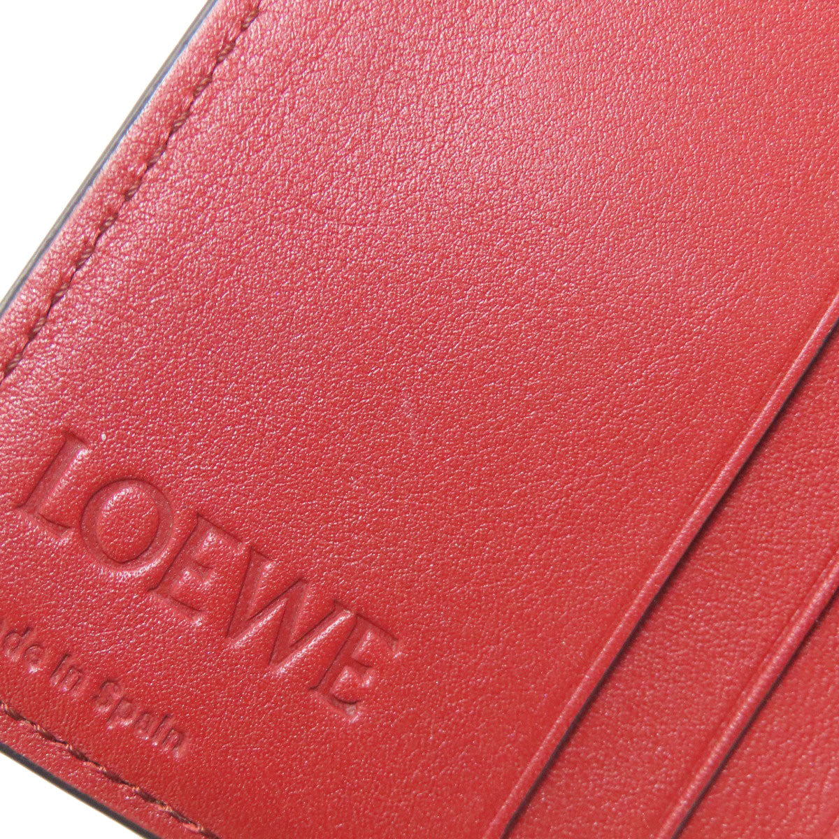 LOEWE Vertical wallet Bifold Wallet with Coin Pocket Leather Ladies [Used]