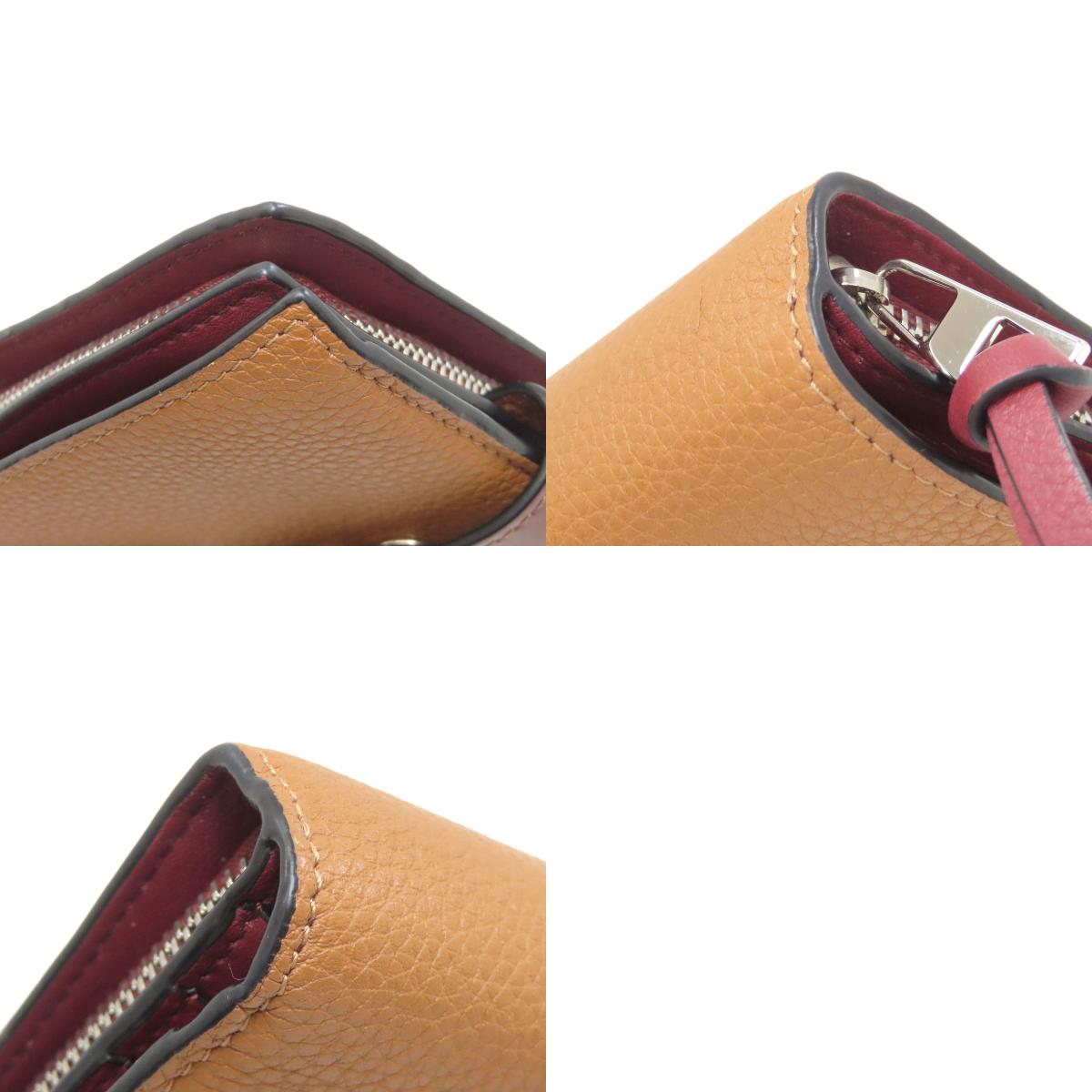 LOEWE Vertical wallet Bifold Wallet with Coin Pocket Leather Ladies [Used]