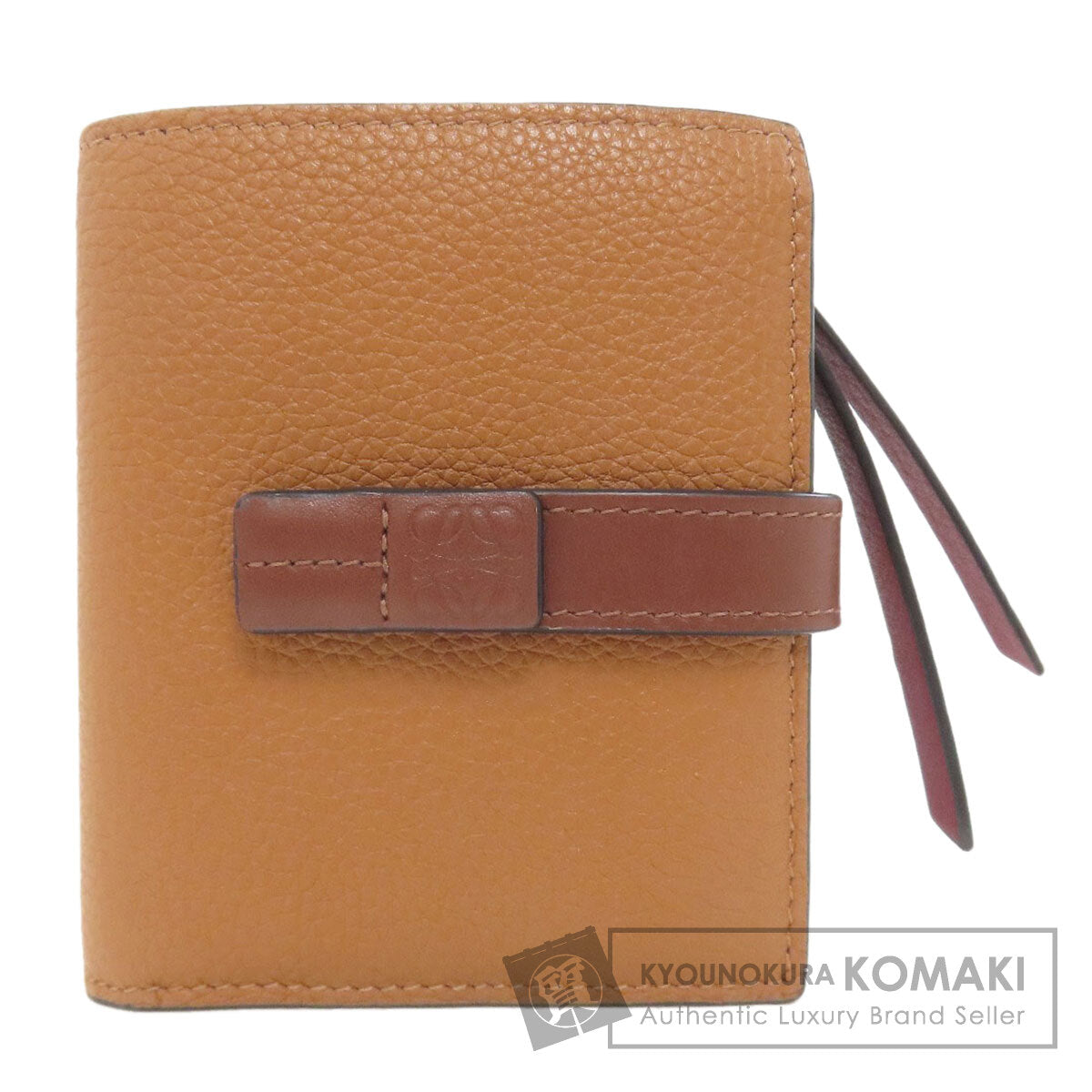LOEWE Vertical wallet Bifold Wallet with Coin Pocket Leather Ladies [Used]