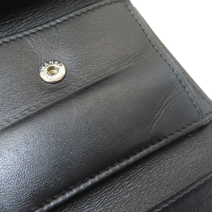 CHANEL Matelasse Tri-Fold Wallet Bifold Wallet with Coin Pocket Grained Calfskin Skin Ladies [Used]
