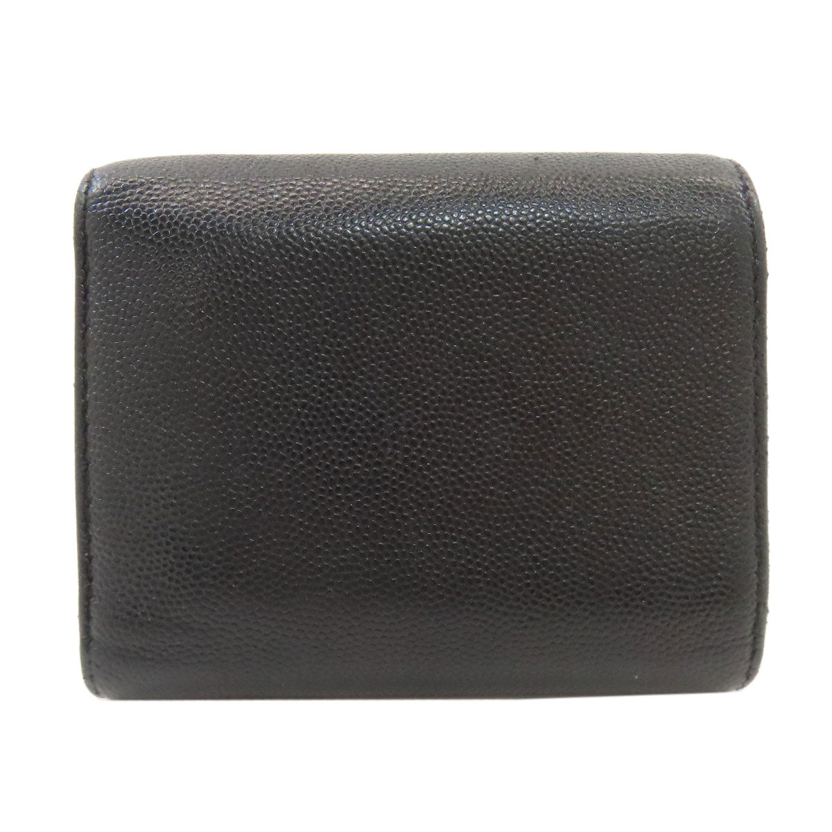CHANEL Matelasse Tri-Fold Wallet Bifold Wallet with Coin Pocket Grained Calfskin Skin Ladies [Used]