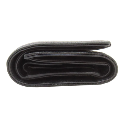 CHANEL Matelasse Tri-Fold Wallet Bifold Wallet with Coin Pocket Grained Calfskin Skin Ladies [Used]