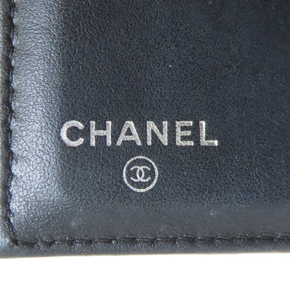 CHANEL Matelasse Tri-Fold Wallet Bifold Wallet with Coin Pocket Grained Calfskin Skin Ladies [Used]