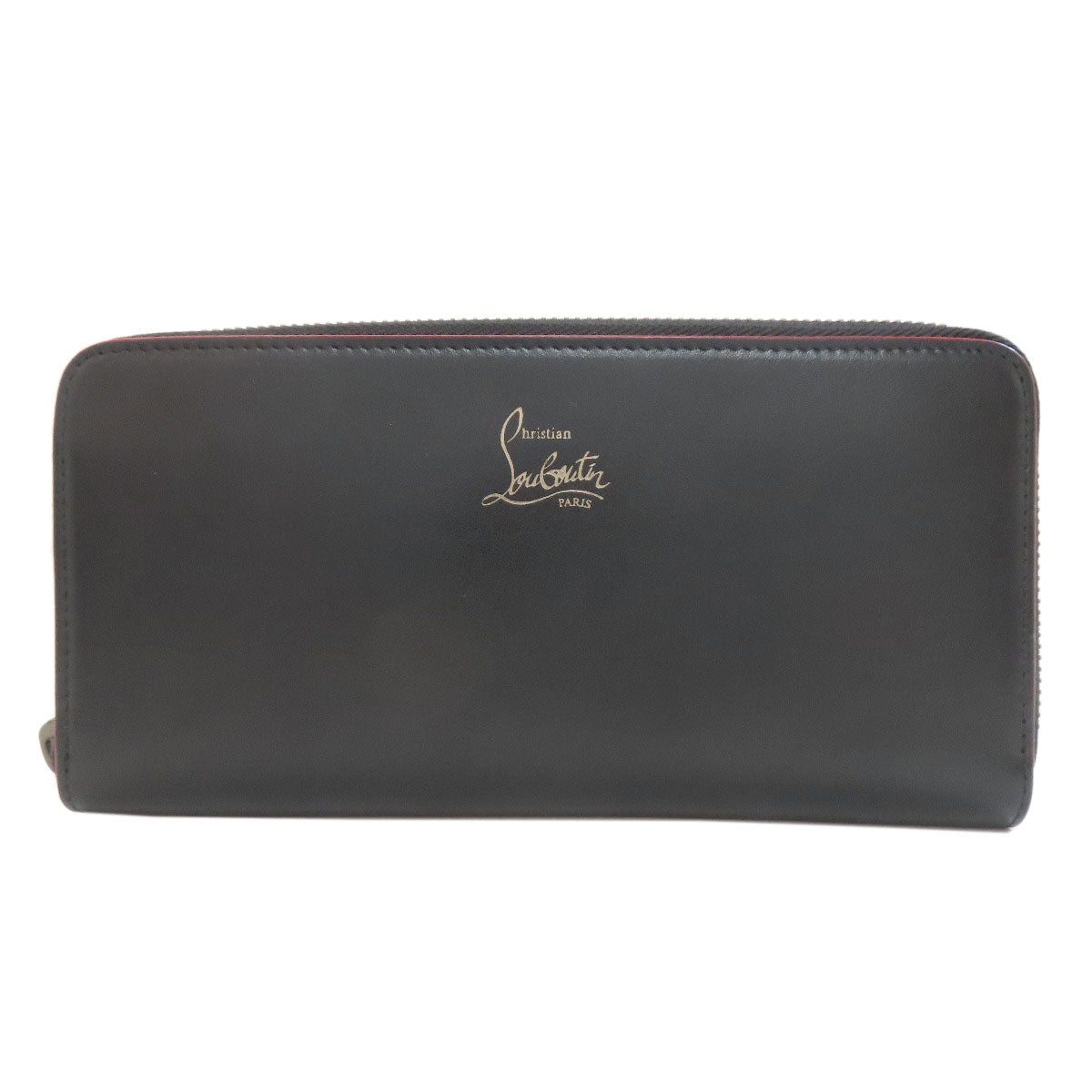 Christian Louboutin logo Long wallet (with coin pocket) Leather Ladies [Used]
