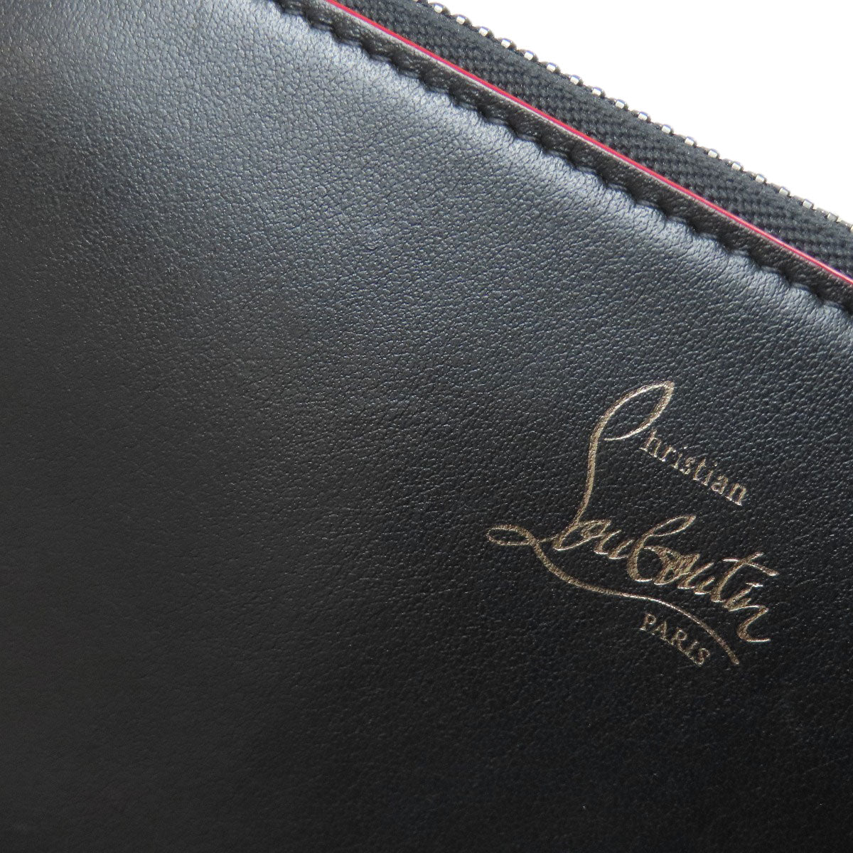 Christian Louboutin logo Long wallet (with coin pocket) Leather Ladies [Used]