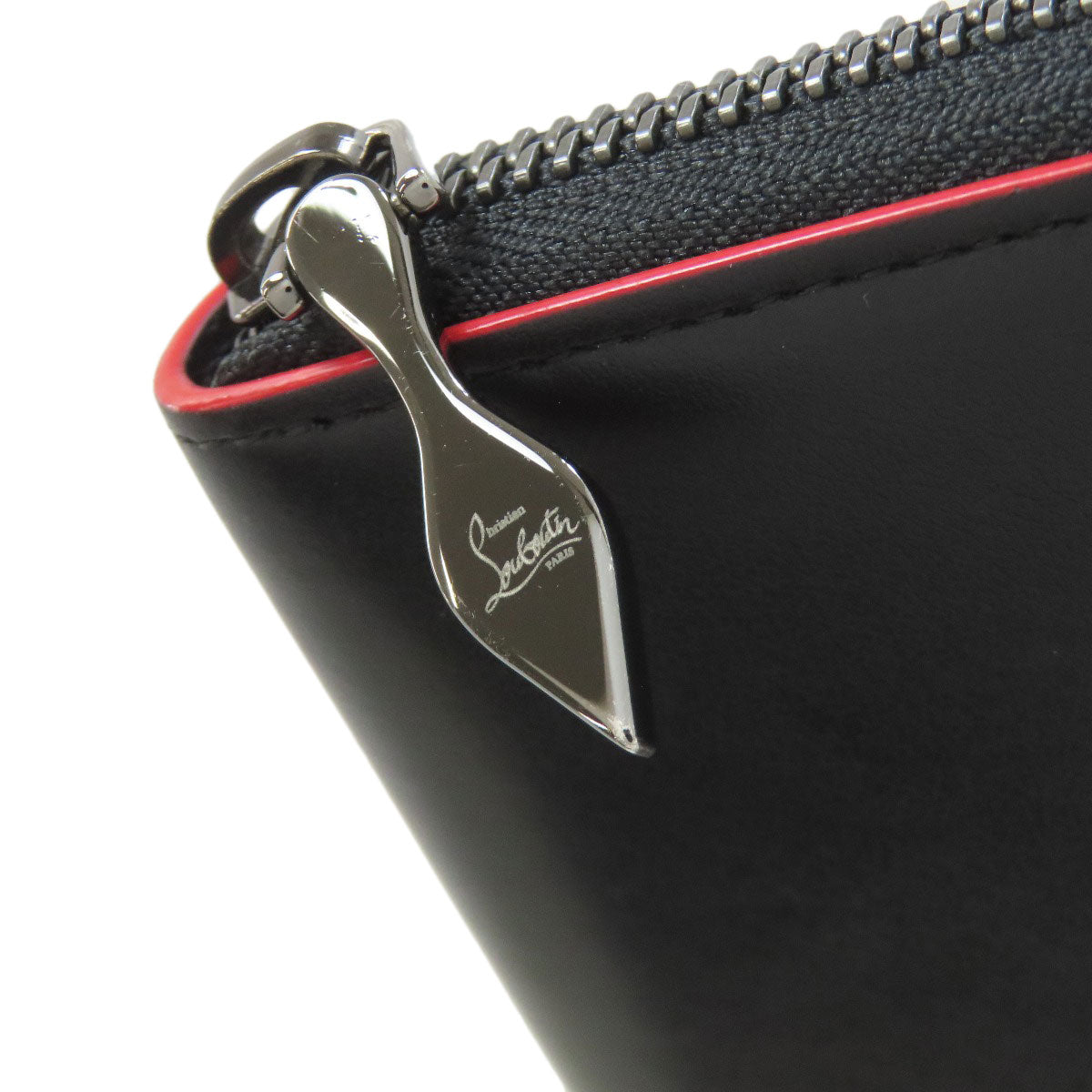 Christian Louboutin logo Long wallet (with coin pocket) Leather Ladies [Used]