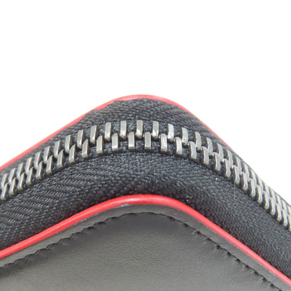 Christian Louboutin logo Long wallet (with coin pocket) Leather Ladies [Used]