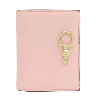 Salvatore Ferragamo GanciniHardware Bifold Wallet with Coin Pocket Leather Ladies [Used]