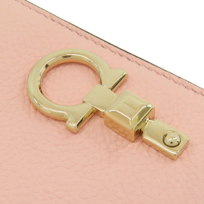 Salvatore Ferragamo GanciniHardware Bifold Wallet with Coin Pocket Leather Ladies [Used]