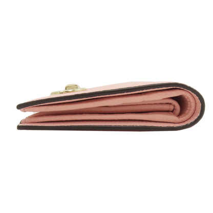 Salvatore Ferragamo GanciniHardware Bifold Wallet with Coin Pocket Leather Ladies [Used]
