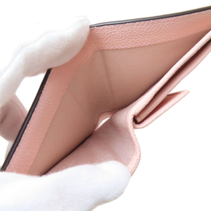Salvatore Ferragamo GanciniHardware Bifold Wallet with Coin Pocket Leather Ladies [Used]