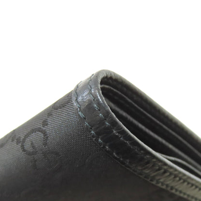 GUCCI 150413 Outlet GG Bifold Wallet with Coin Pocket Nylon Ladies [Used]