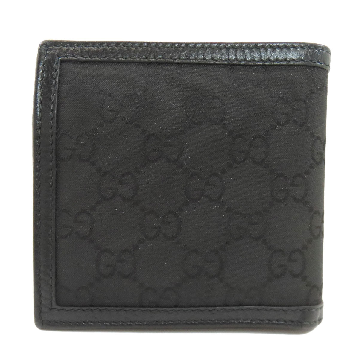 GUCCI 150413 Outlet GG Bifold Wallet with Coin Pocket Nylon Ladies [Used]