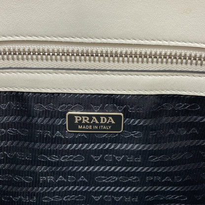 PRADA Embossed triangle 2WAY Handbag Calf Ladies [Used]