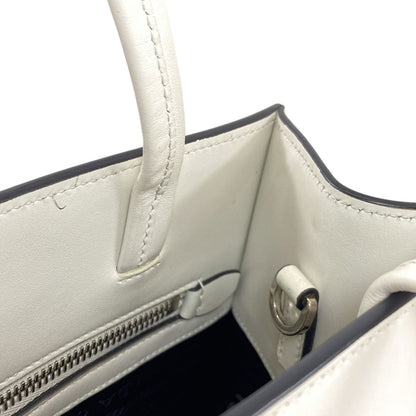 PRADA Embossed triangle 2WAY Handbag Calf Ladies [Used]