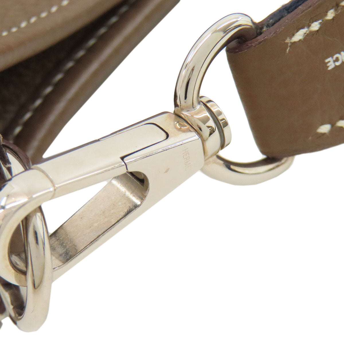 HERMES Evelyne TPM Etoupe SilverHardware Shoulder Bag Taurillon Clemence Ladies [Used]