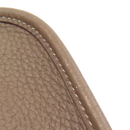 HERMES Evelyne TPM Etoupe SilverHardware Shoulder Bag Taurillon Clemence Ladies [Used]