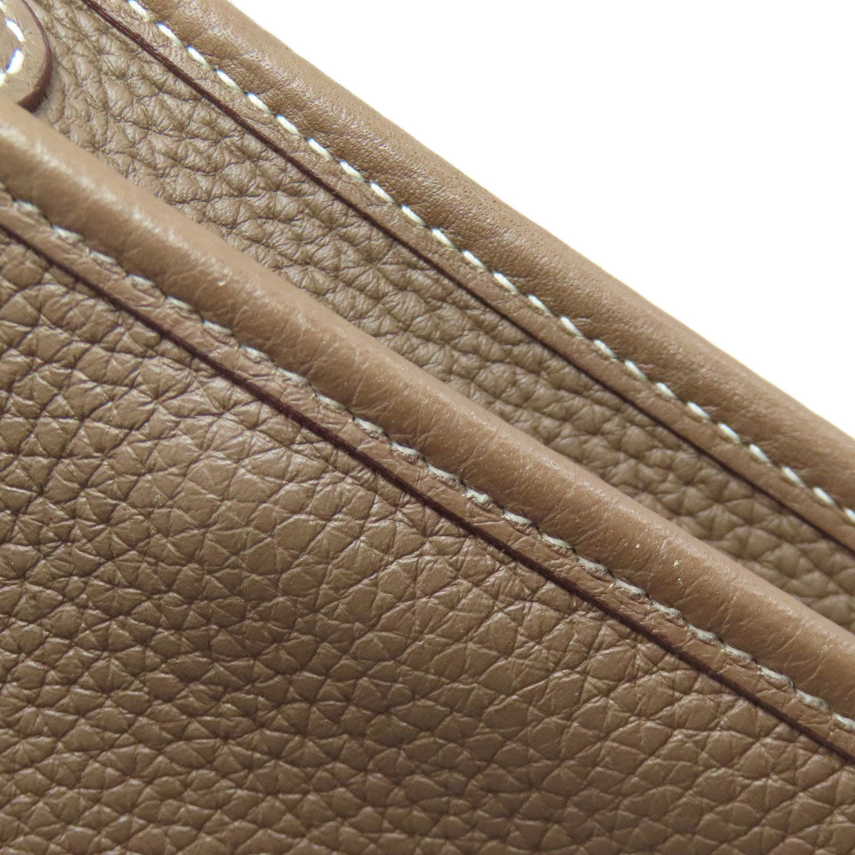 HERMES Evelyne TPM Etoupe SilverHardware Shoulder Bag Taurillon Clemence Ladies [Used]