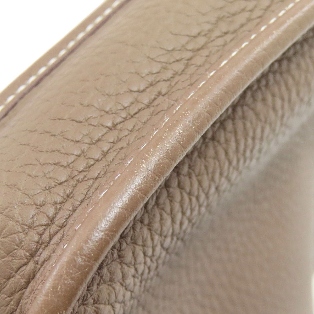 HERMES Evelyne TPM Etoupe SilverHardware Shoulder Bag Taurillon Clemence Ladies [Used]