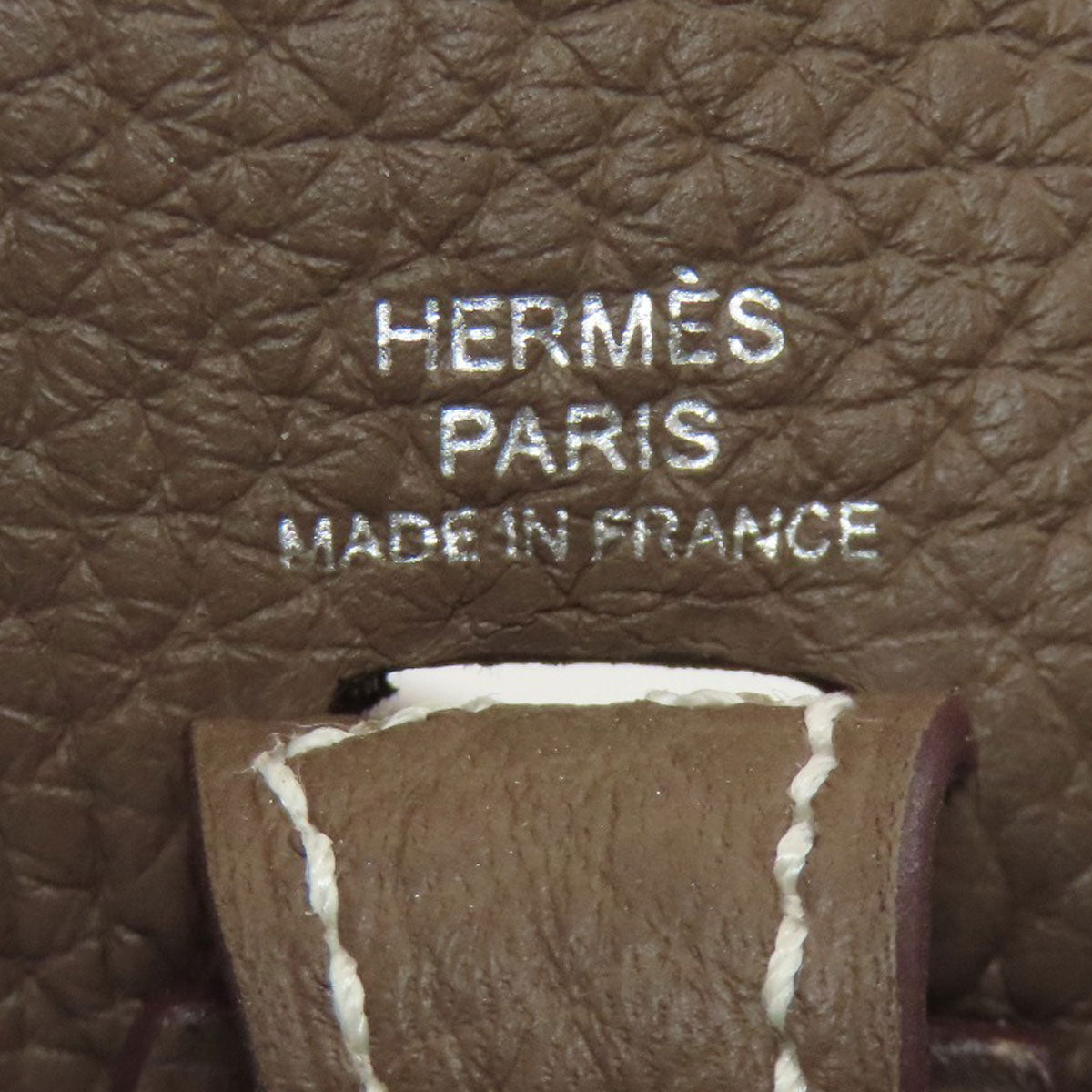 HERMES Evelyne TPM Etoupe SilverHardware Shoulder Bag Taurillon Clemence Ladies [Used]