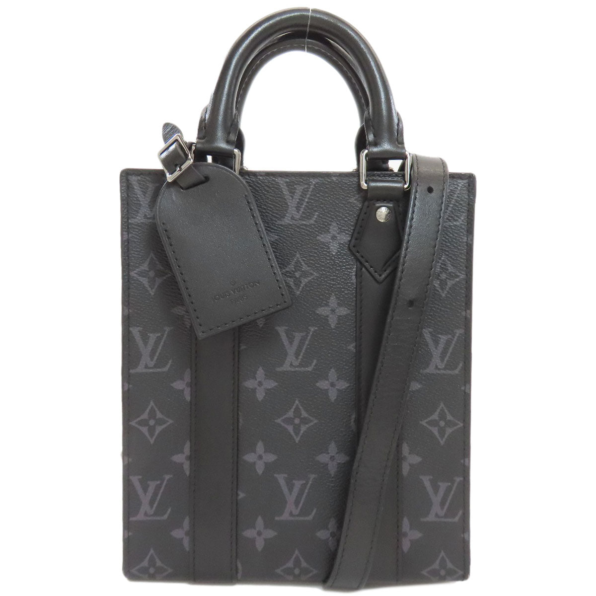 ルイヴィトン M46453 サックプラ MINI ハンドバッグ モノグラムエクリプス レディース 【中古】【LOUIS VUITTON】