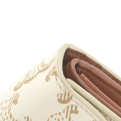CELINE Macadam pattern tri-fold wallet Bifold Wallet with Coin Pocket Leather Ladies [Used]