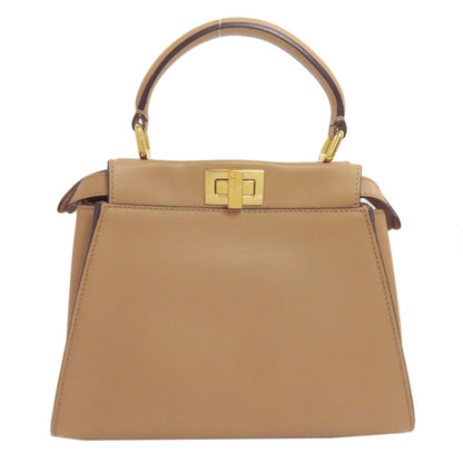 フェンディ ピーカブー ミニ フラワー 2WAY ハンドバッグ カーフ レディース 【中古】【FENDI】