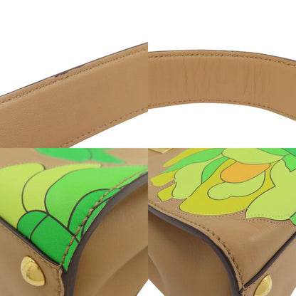 フェンディ ピーカブー ミニ フラワー 2WAY ハンドバッグ カーフ レディース 【中古】【FENDI】