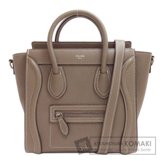 セリーヌ ラゲージナノ 2WAY ハンドバッグ カーフ レディース 【中古】【CELINE】
