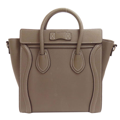 セリーヌ ラゲージナノ 2WAY ハンドバッグ カーフ レディース 【中古】【CELINE】