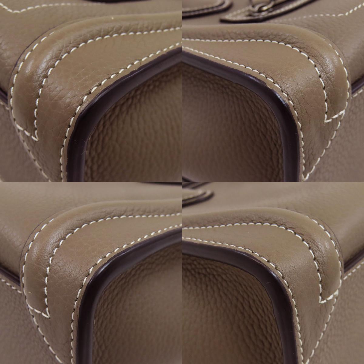 セリーヌ ラゲージナノ 2WAY ハンドバッグ カーフ レディース 【中古】【CELINE】