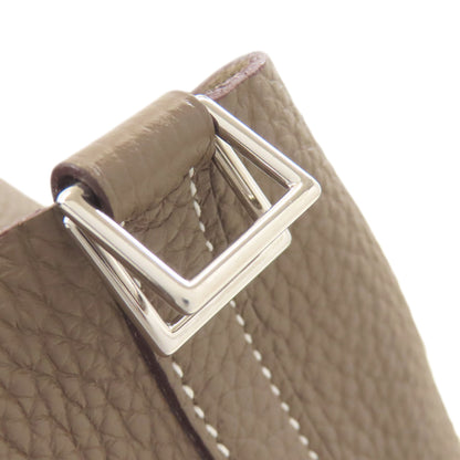 HERMES Picotin Lock MM Etoupe SilverHardware Handbag Taurillon Clemence Ladies [Used]