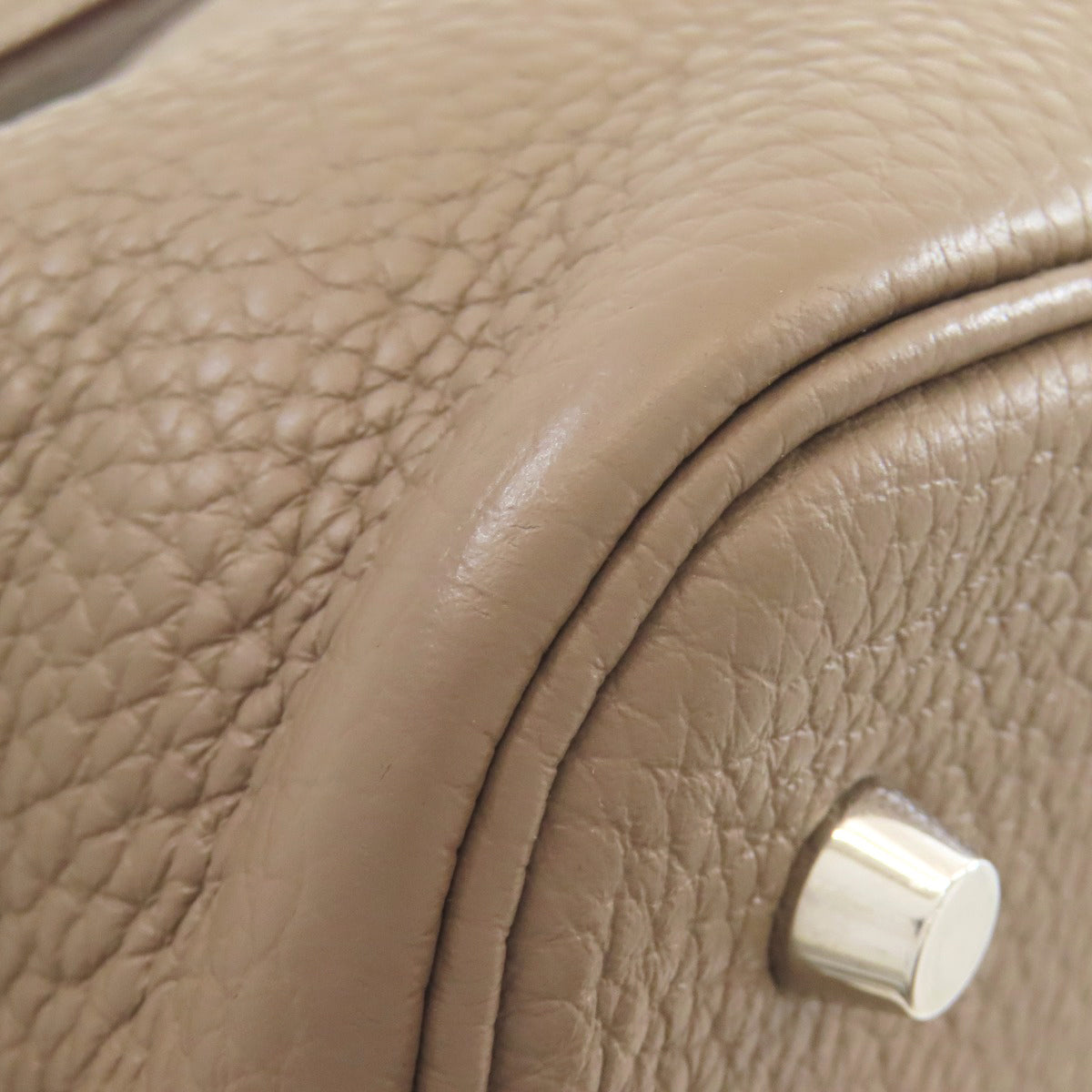HERMES Picotin Lock MM Etoupe SilverHardware Handbag Taurillon Clemence Ladies [Used]