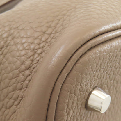HERMES Picotin Lock MM Etoupe SilverHardware Handbag Taurillon Clemence Ladies [Used]