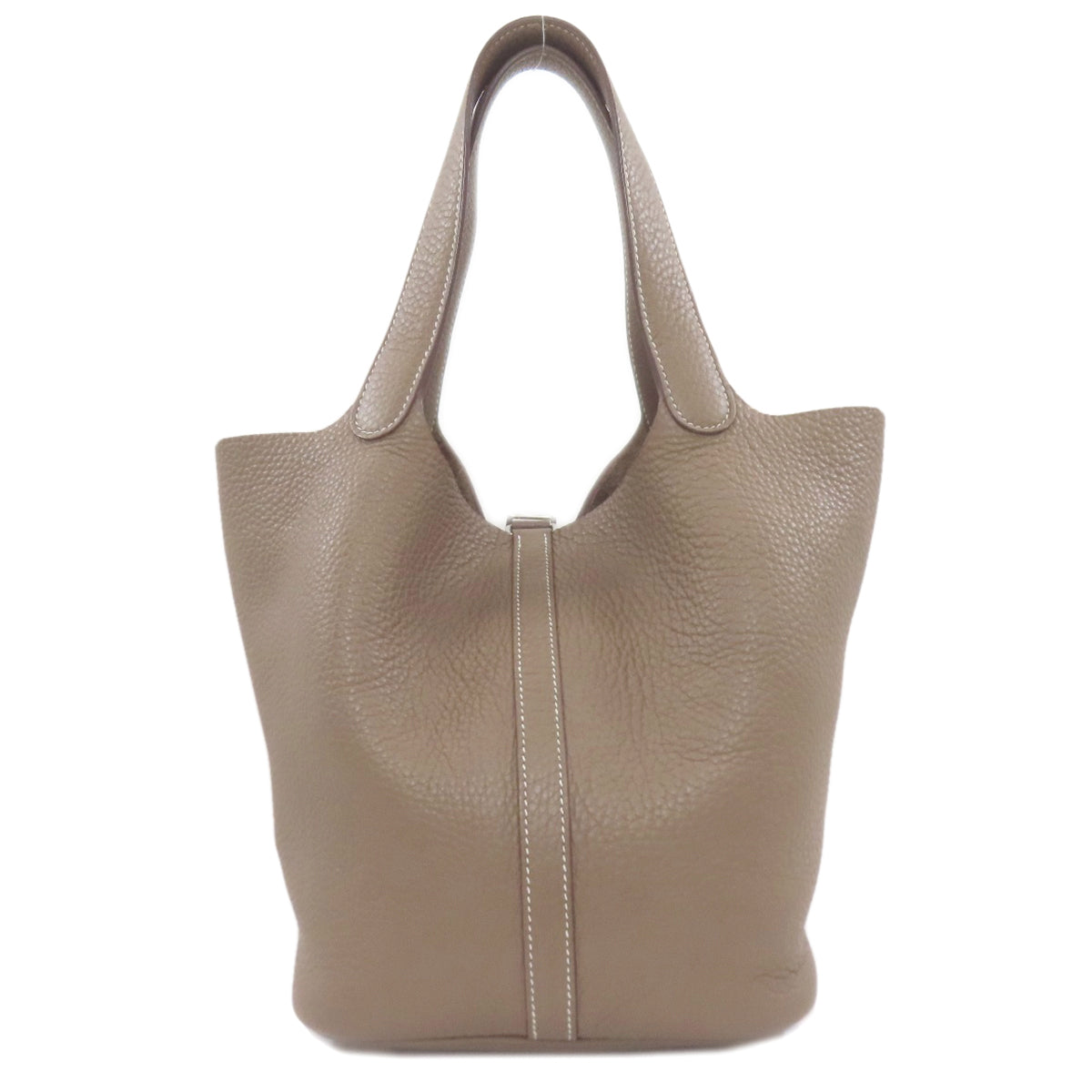 HERMES Picotin Lock MM Etoupe SilverHardware Handbag Taurillon Clemence Ladies [Used]
