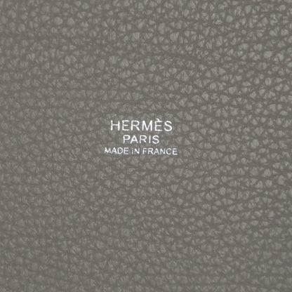 HERMES Picotin Lock MM Etoupe SilverHardware Handbag Taurillon Clemence Ladies [Used]