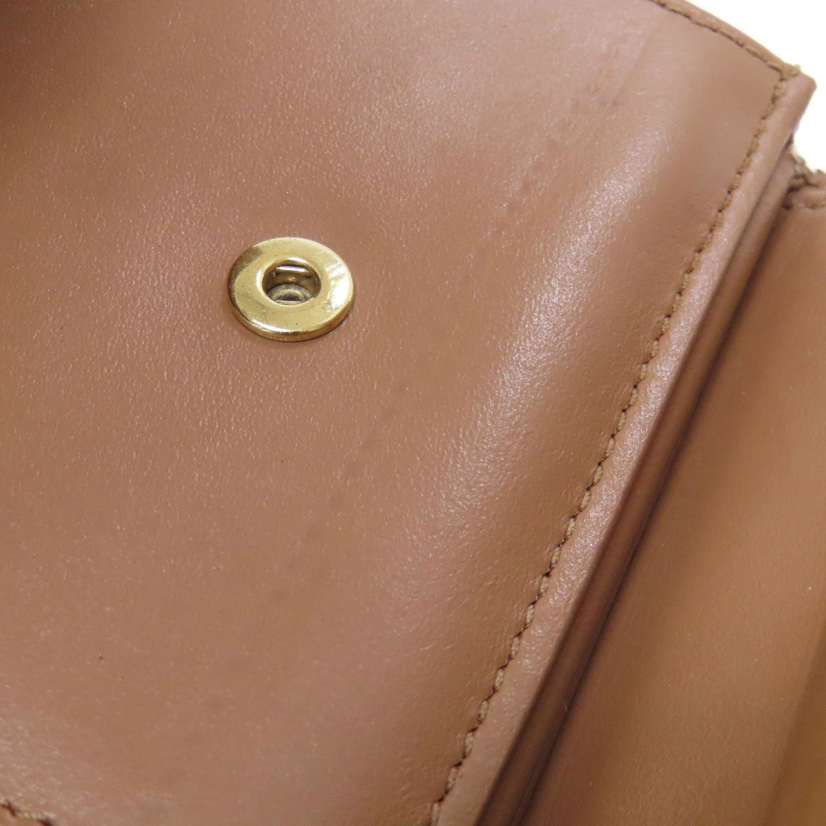 CELINE Macadam Tri-fold Wallet Bifold Wallet with Coin Pocket Leather Ladies [Used]