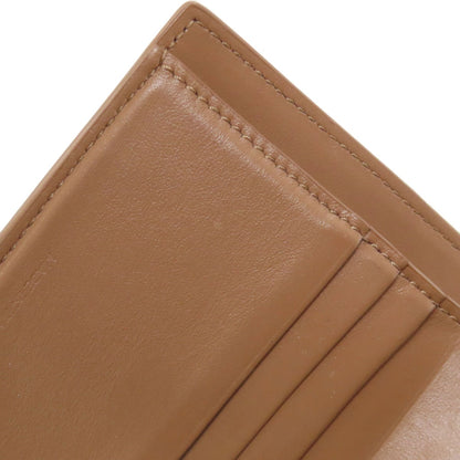 CELINE Macadam Tri-fold Wallet Bifold Wallet with Coin Pocket Leather Ladies [Used]