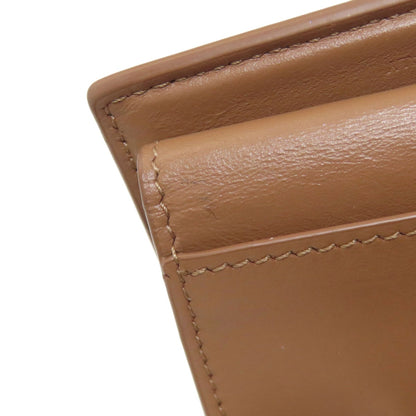 CELINE Macadam Tri-fold Wallet Bifold Wallet with Coin Pocket Leather Ladies [Used]