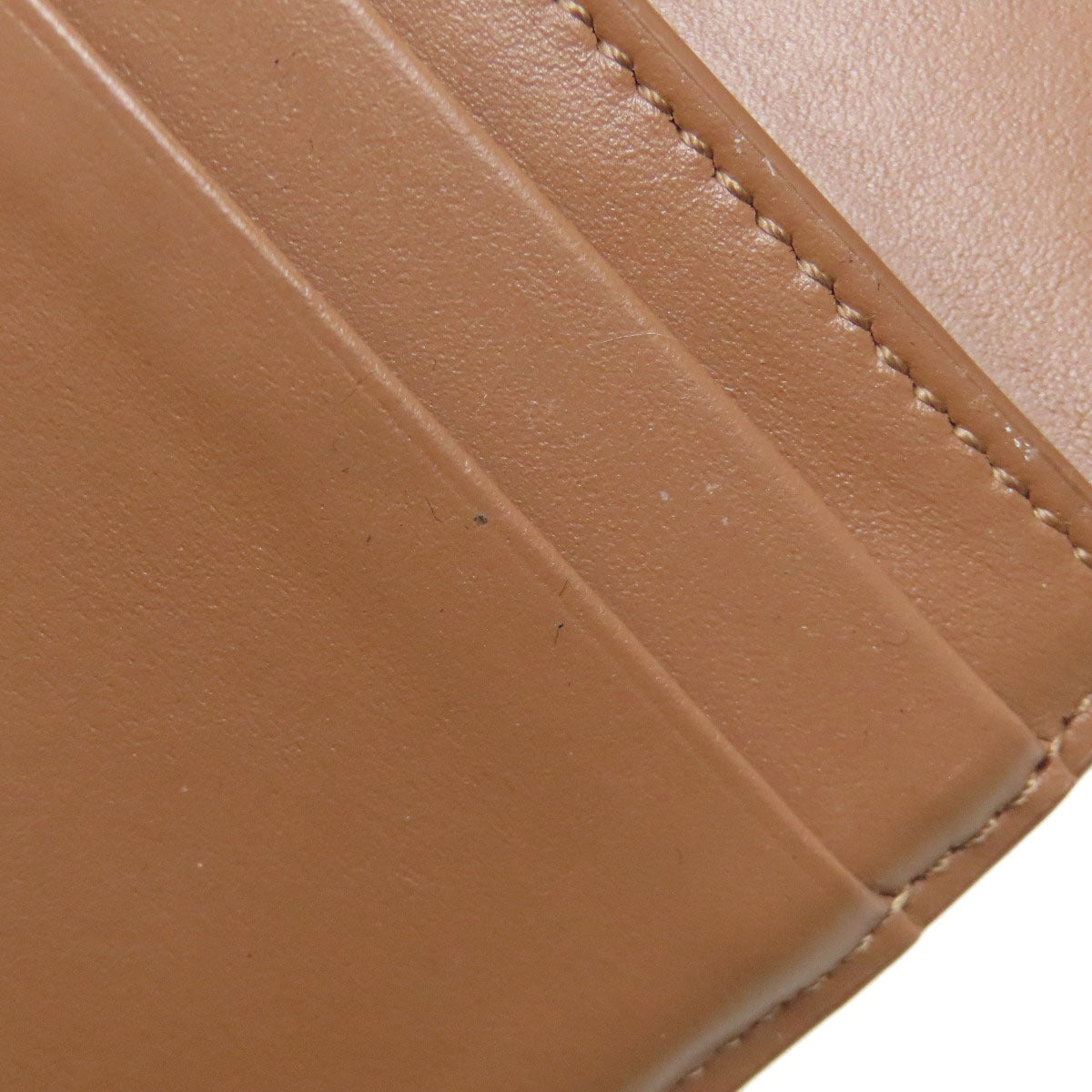 CELINE Macadam Tri-fold Wallet Bifold Wallet with Coin Pocket Leather Ladies [Used]