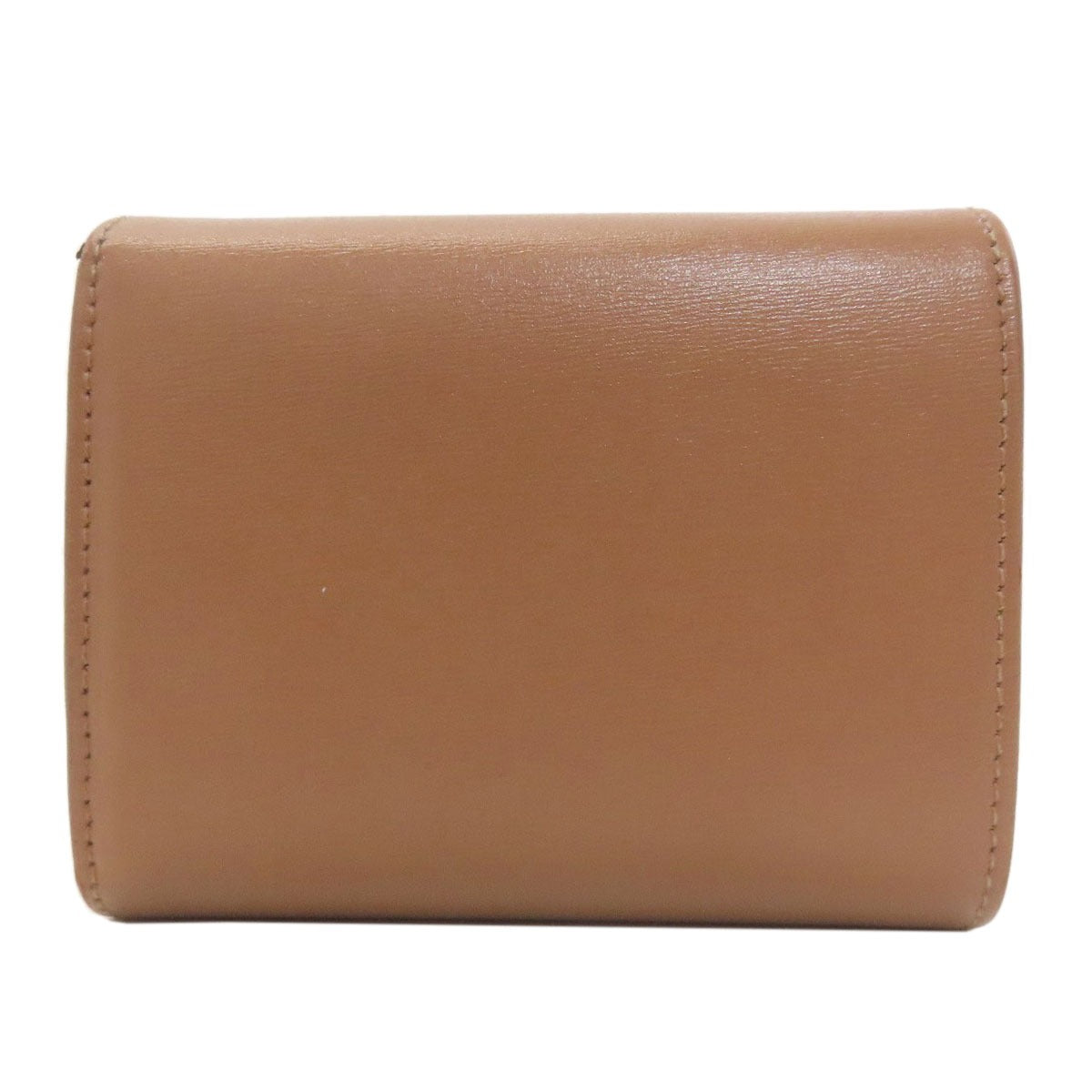 CELINE Macadam Tri-fold Wallet Bifold Wallet with Coin Pocket Leather Ladies [Used]