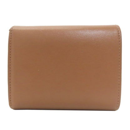 CELINE Macadam Tri-fold Wallet Bifold Wallet with Coin Pocket Leather Ladies [Used]