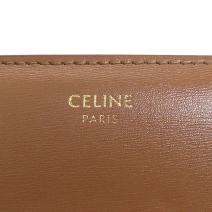 CELINE Macadam Tri-fold Wallet Bifold Wallet with Coin Pocket Leather Ladies [Used]