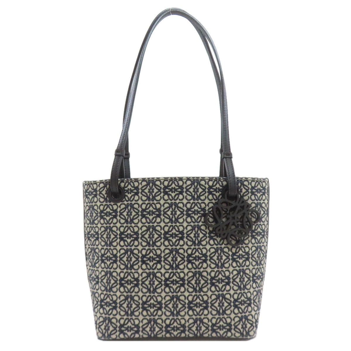 LOEWE anagram Tote Bag Canvas LeatherLadies [Used]