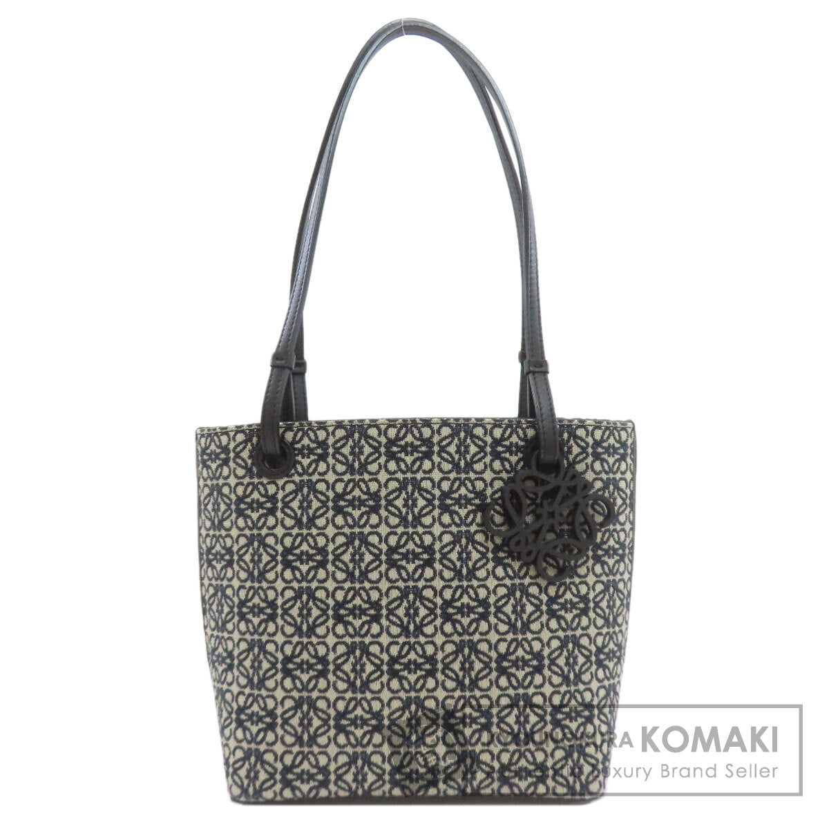 LOEWE anagram Tote Bag Canvas LeatherLadies [Used]