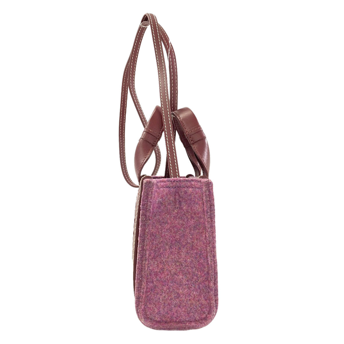 CHLOE Woody Mini 2WAY Handbag Felt LeatherLadies [Used]