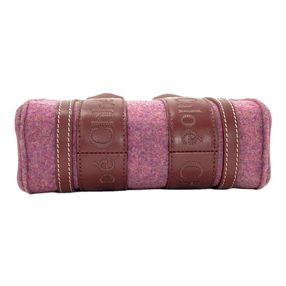 CHLOE Woody Mini 2WAY Handbag Felt LeatherLadies [Used]