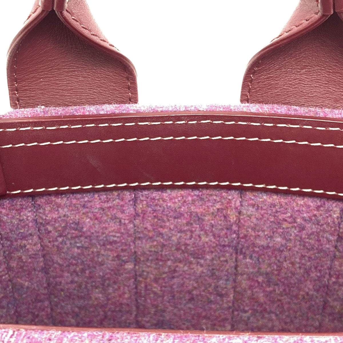 CHLOE Woody Mini 2WAY Handbag Felt LeatherLadies [Used]