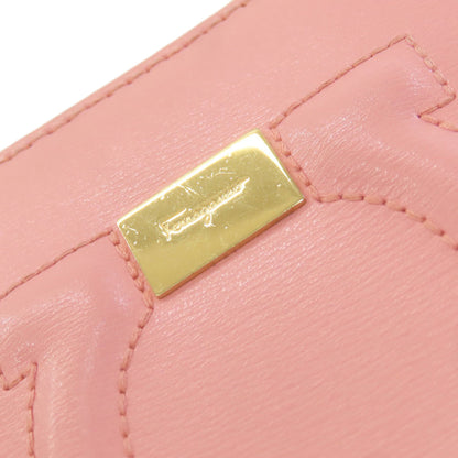 Salvatore Ferragamo Gancini Long wallet (with coin pocket) Leather Ladies [Used]